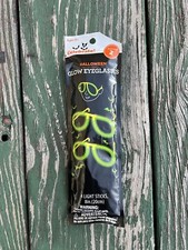 WAY TO CELEBRATE Glow Eyeglasses Party Glasses 4-Light Sticks