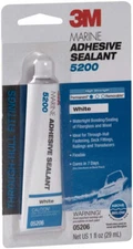 3M 05206 Marine Adhesive Sealant 5200 White 1 oz Tube