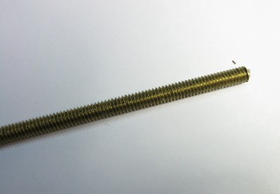 4-40 Fully Threaded Brass Rod 12'' Long Qty(1)