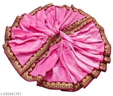 Pink Embroidered Velvet Dupatta Indian Traditional Bridal Party And Wedding Wear