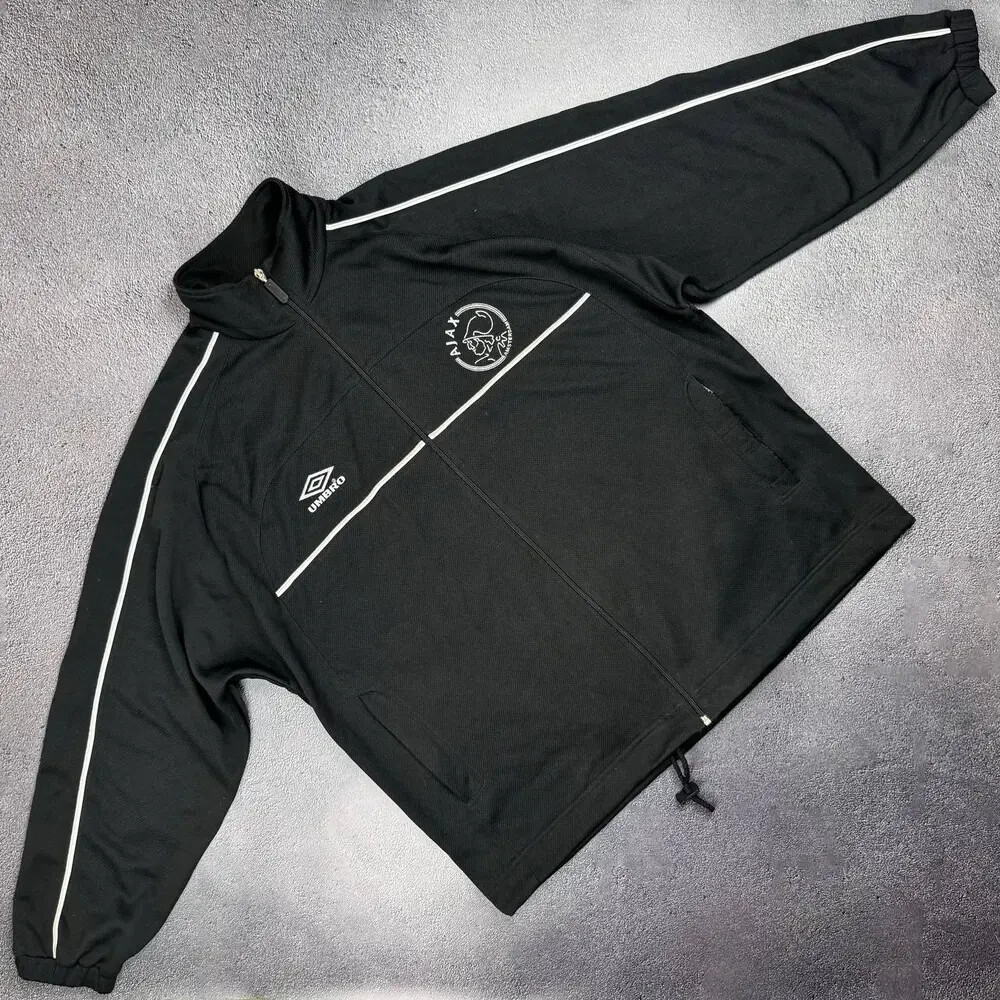 Ajax Umbro Vintage Football Training Jacket Shirt Soccer Jersey