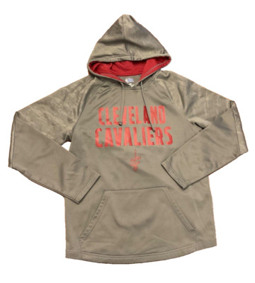 Cleveland Cavaliers Hoodie Men's Medium Gray Adult Sweater Athletic Sweatshirt