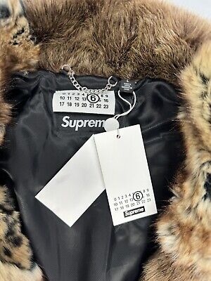 SUPREME X MAISON MARGIELA - PATCHWORK FAUX FUR COAT SIZE: L SUPREME X MAISON MARGIELA - PATCHWORK FAUX FUR COAT SIZE: L