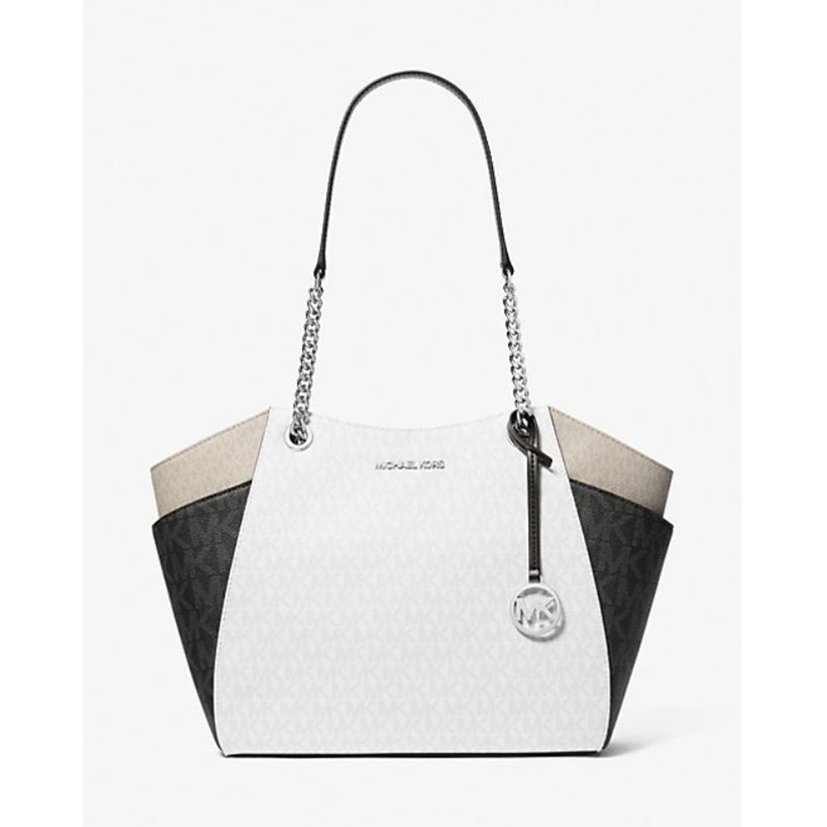 Michael Kors Jet Set Large Color-Block Signature Logo Shoulder Bag