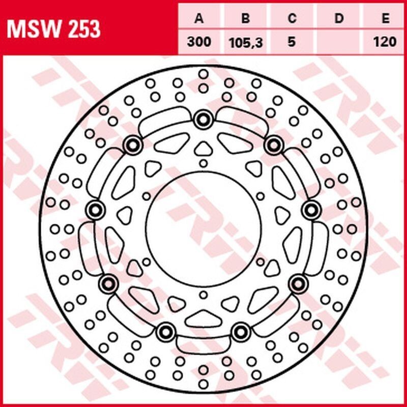 Disque de frein avant ZF BMW G 650GS anti-vibration et usure