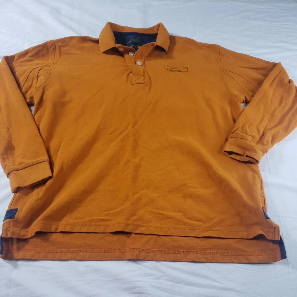 Pull Orvis homme moyen orange quart zip col pull randonnée pêche