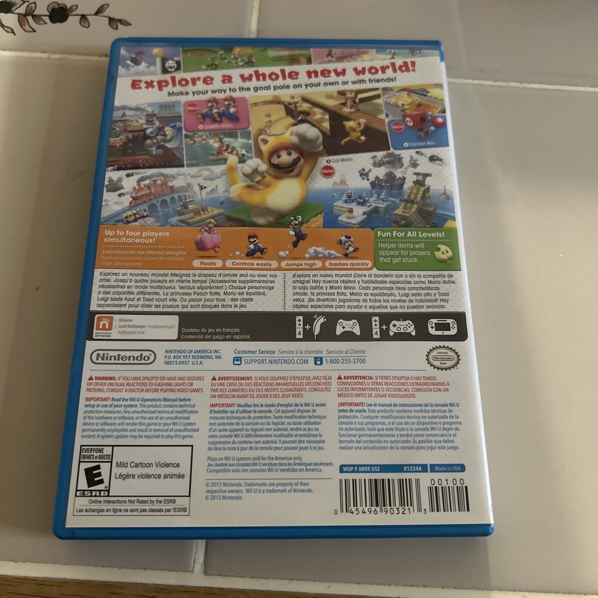 Super Mario 3D World (Nintendo Wii U, 2013) 45496903688| eBay