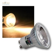3 x GU10 LED Leuchtmittel, 3W COB warmwei&szlig; 230lm, Strahler Birne Spot Reflektor