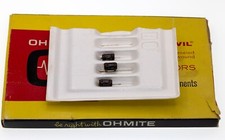 Ohmite 20 ohm, 5 watt, 5 2743 Brown Devil vitreous enameled resistor, Lot of 3