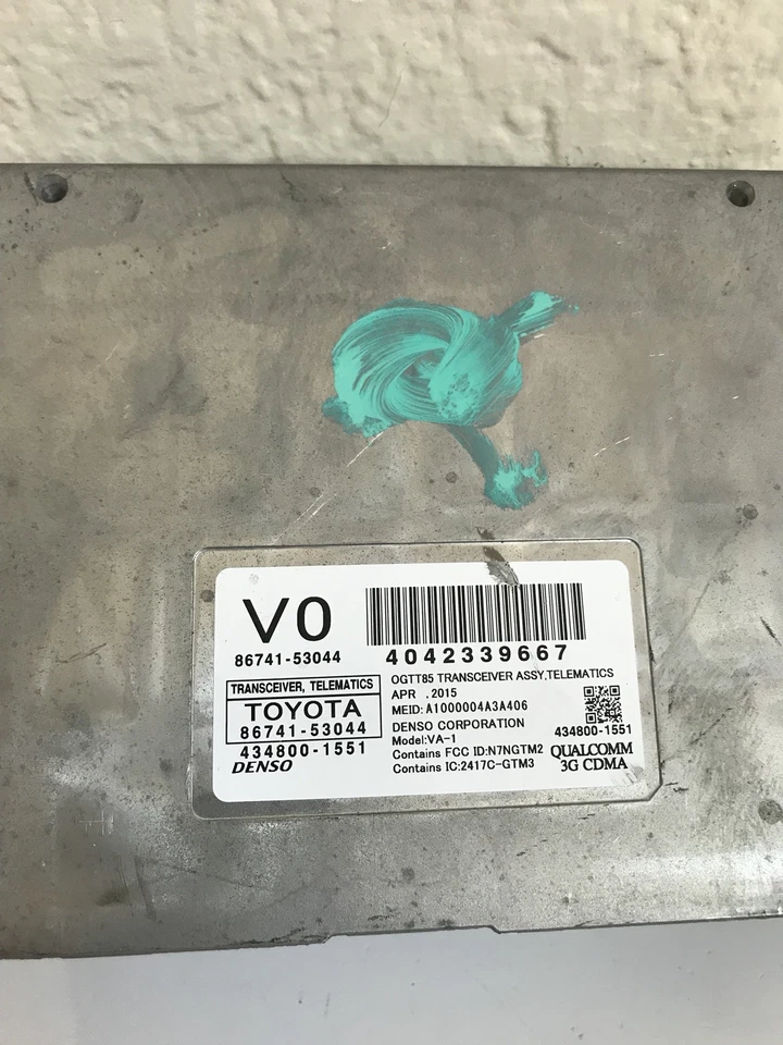 2014 2015 Lexus IS250 ELEMATIC TRANSCEIVER COMPUTER MODULE 86741-53044 - Изображение 2 из 4