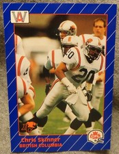 1991 AW Sports CFL Football Card - Chris Skinner - Bishop's alumni - NM