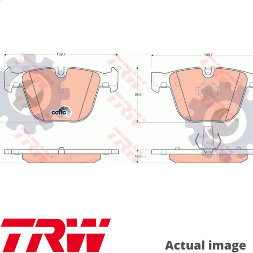 NEW DISC BRAKE PADS SET FOR ROLLS ROYCE BMW BENTLEY N73 B68 A N55 B30 A