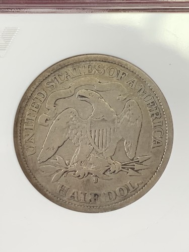 1875-S Seated Liberty Half Dollar "Very Small S" ANACS VG-8, Breen-4994, WB-101 - Picture 3 of 4