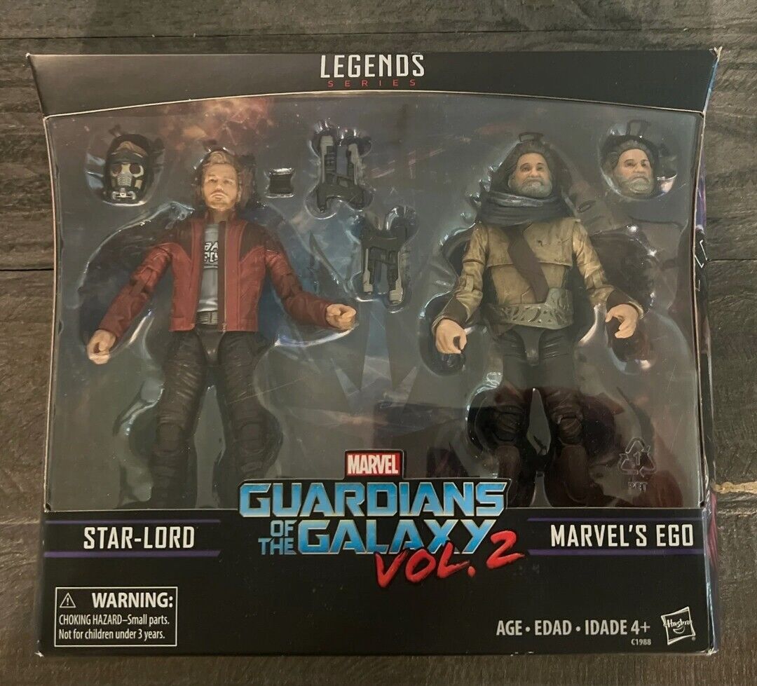  Marvel Legends Guardians of the Galaxy Vol. 2 Marvel's Ego &  Star-Lord 2-Pack : Toys & Games