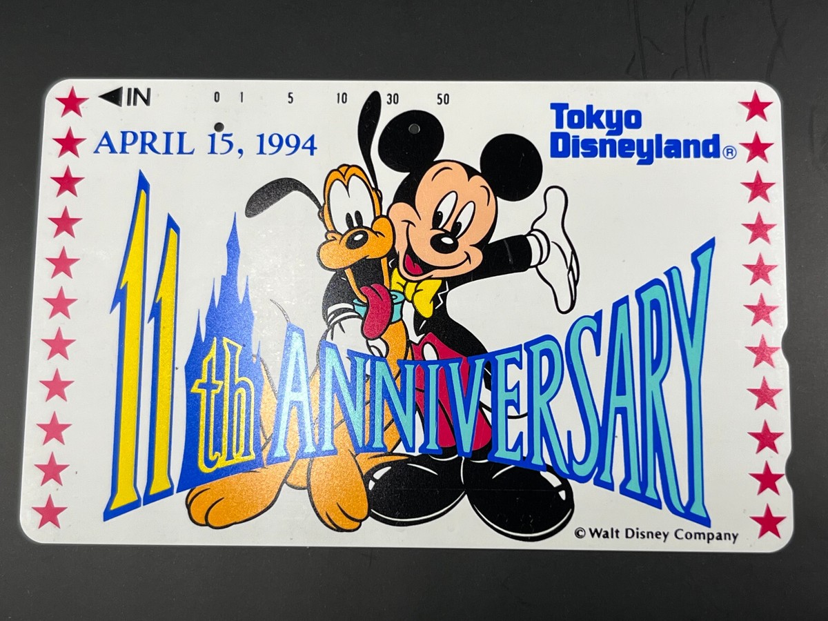Mickey Mouse Tokyo Disneyland telephone card 11th