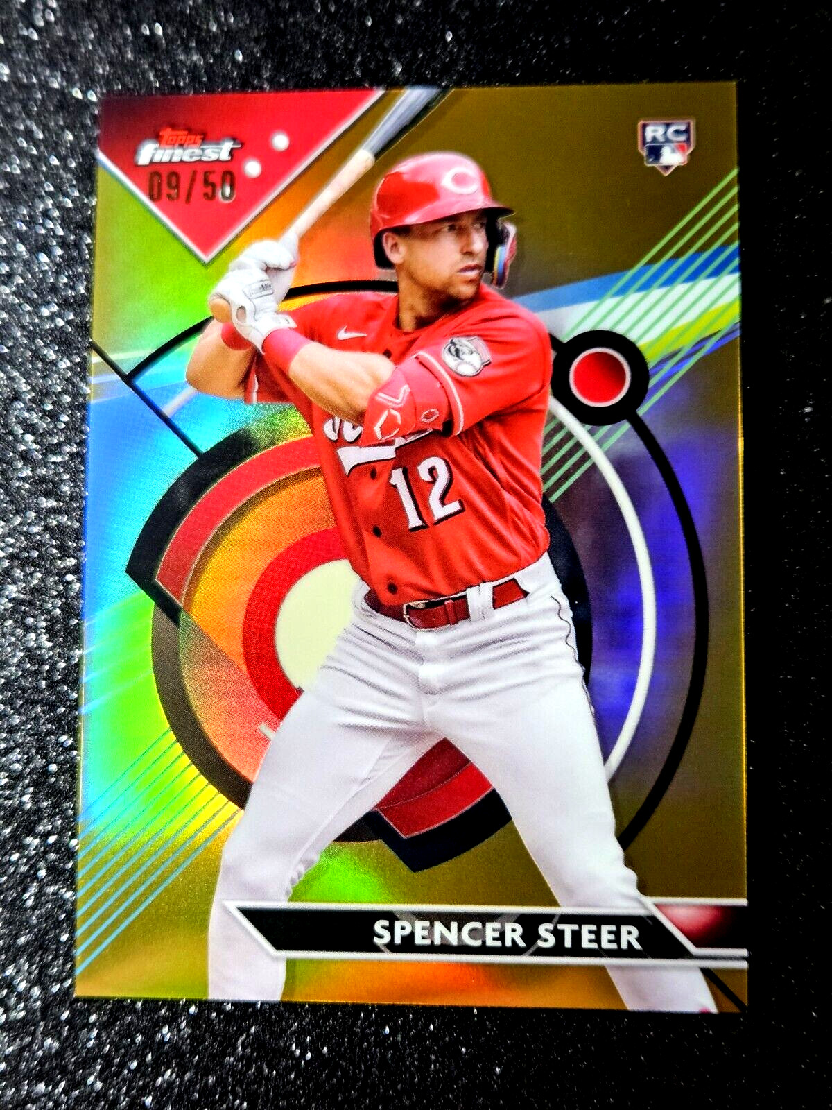 SPENCER STEER 2023 Topps Finest Gold Refractor /50 Rookie Card #95 Mint RC
