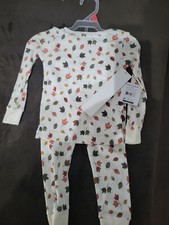 NWT Unisex Halloween 2 Pc PJ Pajamas Set - Leaves - Size 2T