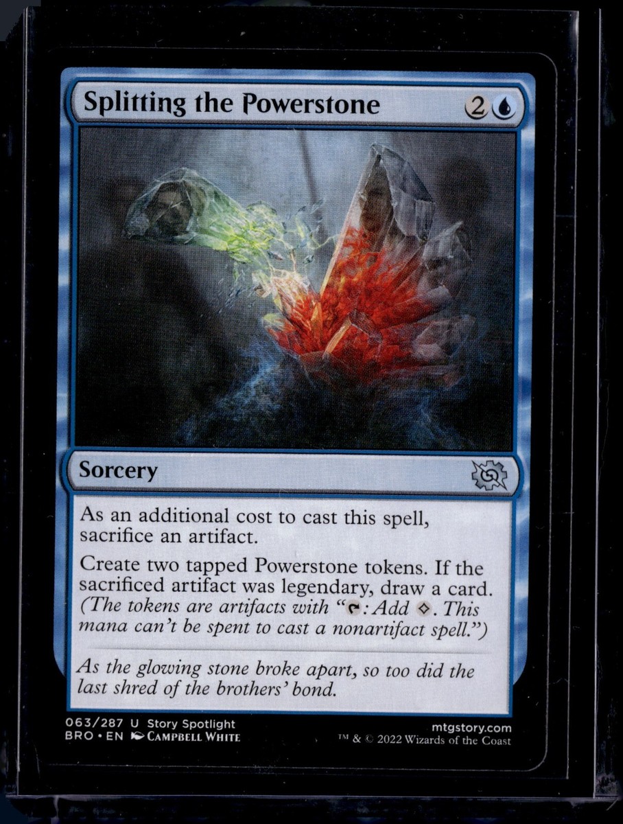 powerstone cards mtg Splitting the Powerstone - 63 - BRO - NM - MTG Magic the Gathering