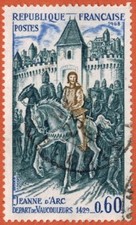 1968-TIMBRE FRANCE(OB)VAUCOULEURS-JEANNE D'ARC-STAMP-YV.1579-OB.40