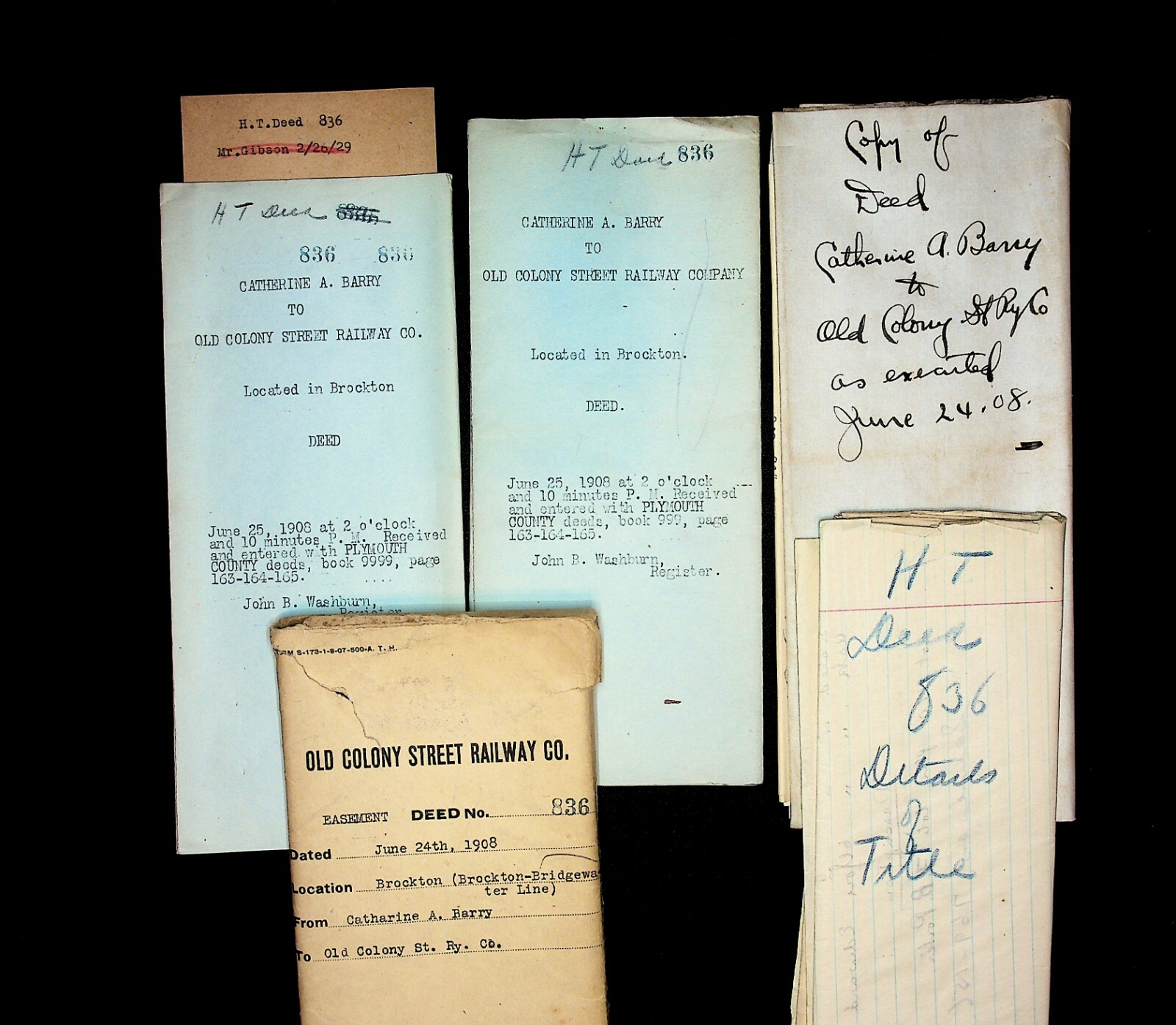 Old Colony Street Railway trolley Deeds Brockton, MA (14 records) eBay