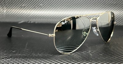 RAY BAN RB3025 W3277 Silver Aviator 58 mm Unisex Sunglasses  display picture 2