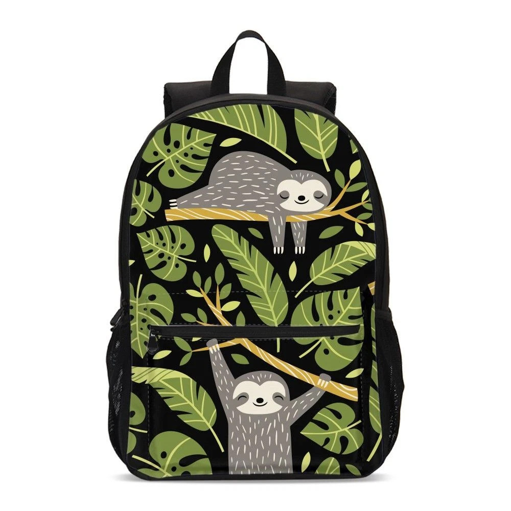 Baby Sloth on Tree Students Backpack, School Bag, Back To School Gift