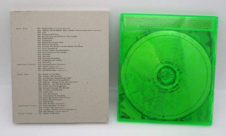 CD METAL GEAR SOLID 3 ORIGINAL SOUNDTRACK & Snake Eater song from MGS3 Japan 2CD - Image 2 of 4