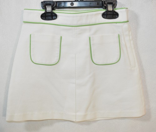 Janie & Jack Skirt Size 6 White With Green Trim Girl's