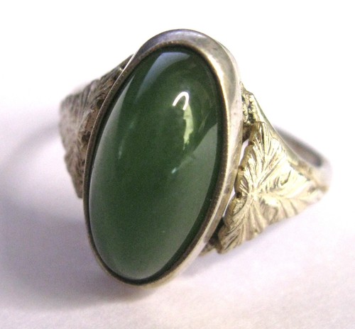 Anello Vintage URSS Argento 875 Magic GIADA Pietra Super - Foto 2 di 12