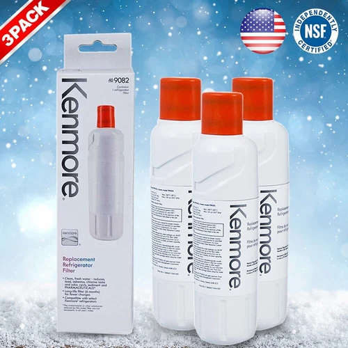 3 Pack Kenmore 9082 Replacement Refrigerator Water Filter for 469082 9903