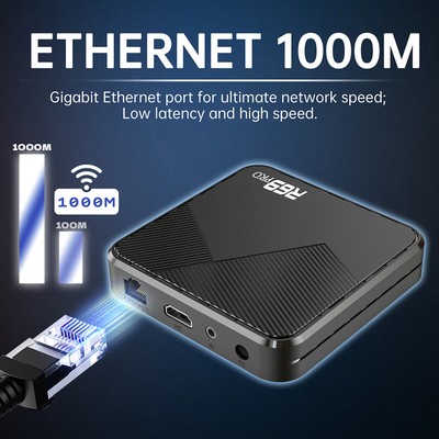 R69PRO Android 14 Smart TV Box Octa-Core 8K HD Video Fast Streaming Media Play9U