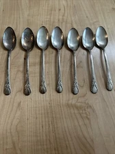 Wm. ROGERS MFG. CO. Original Rogers Silverplate Vintage Spoons Lot Of 7