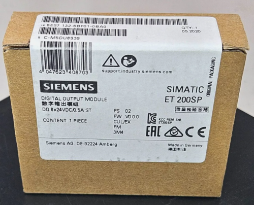 6ES7132-6BF01-0BA0 1PCS NEW SIEMENS DIGITAL OUTPUT PLC MOUDLE 6ES7132-6BF01-0BA0