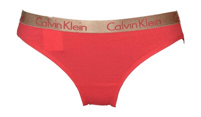CALVIN KLEIN Damen Slip, Stretch-Baumwoll-Höschen mit sichtbarem Logo-Gummizug, 