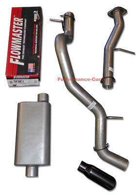 Fits 01-06 Tahoe Yukon Mandrel Bent Exhaust w/ Flowmaster 50 Series Delta Flow