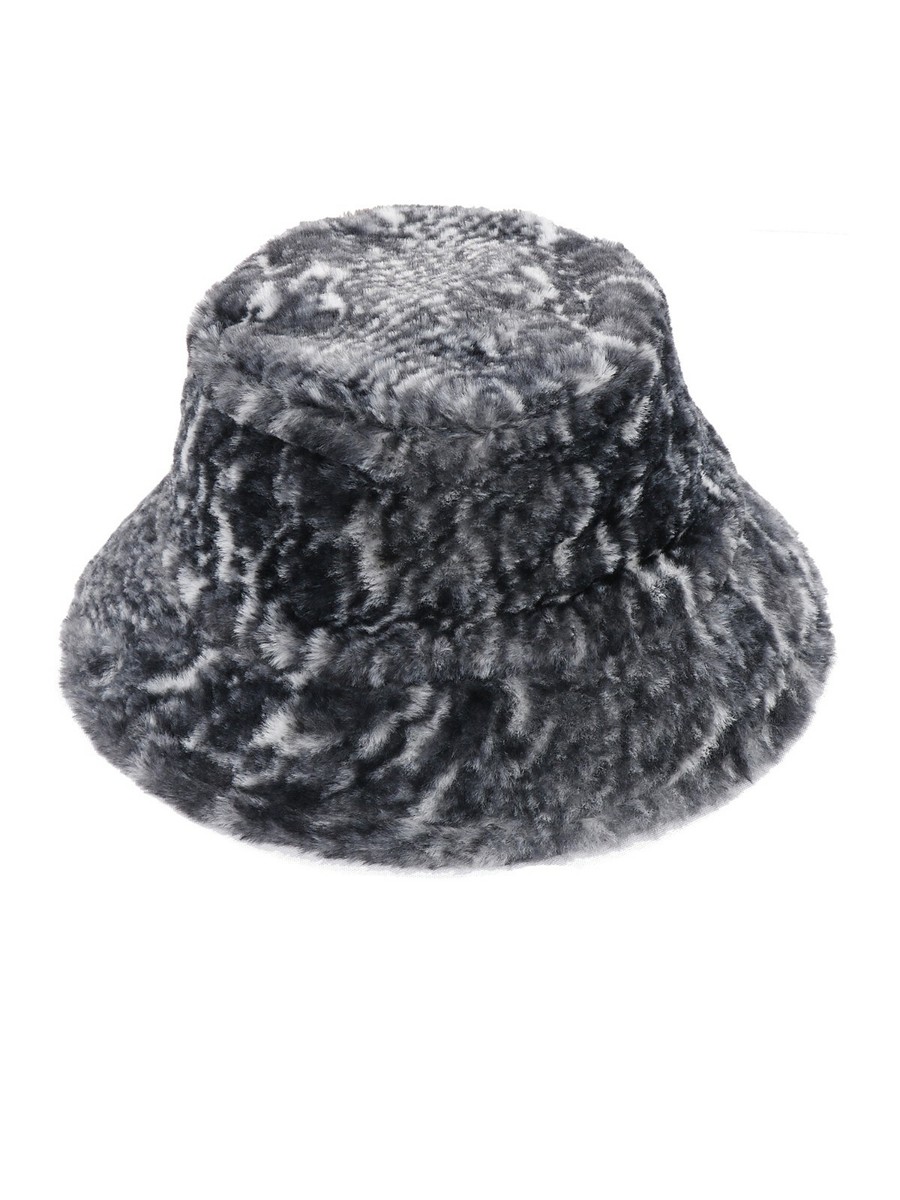Cozy Fluffy Faux Fur Winter Bucket Hat Amazon.com: Gumney Fluffy Faux Fur Bucket Hat, Plush Winter  main image 4