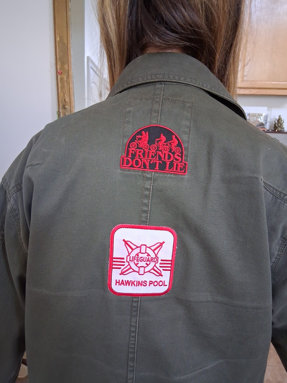 Stranger Things Retro Custom Field Jacket with pa… - image 7