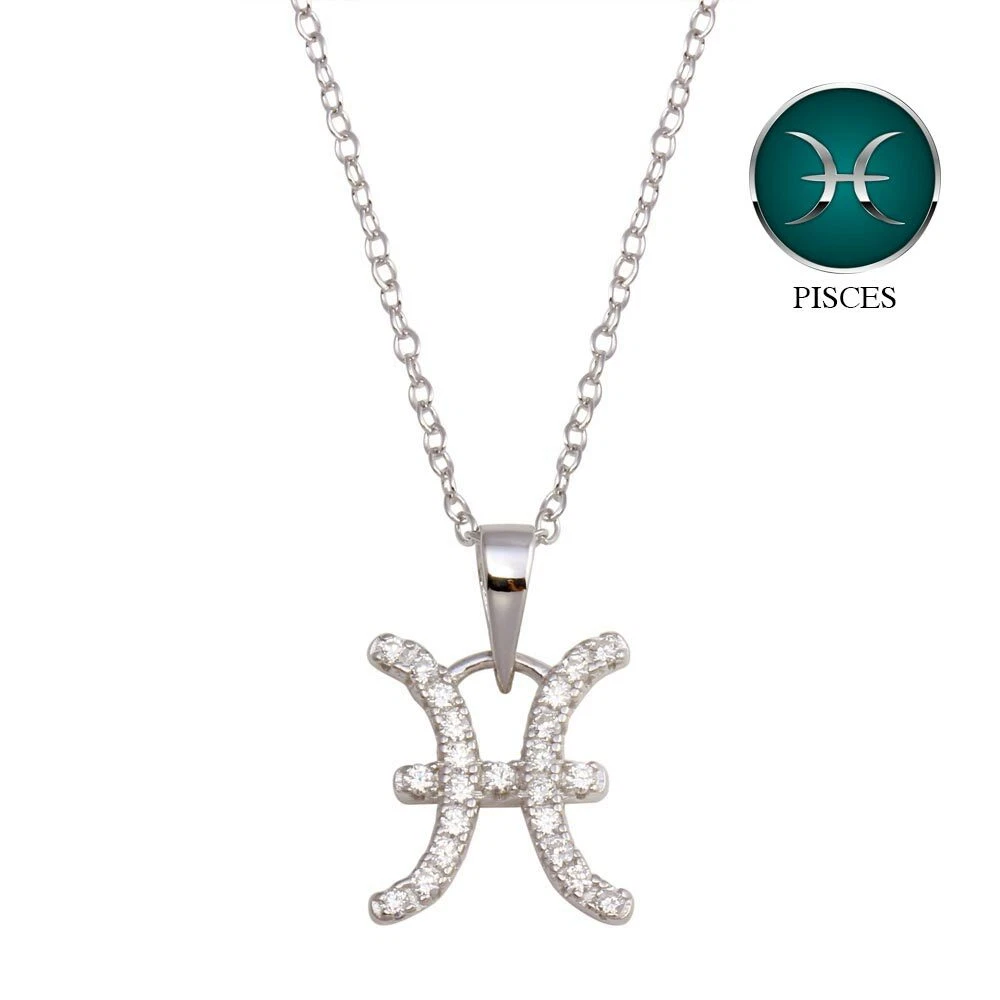 Sterling silver deals pisces necklace