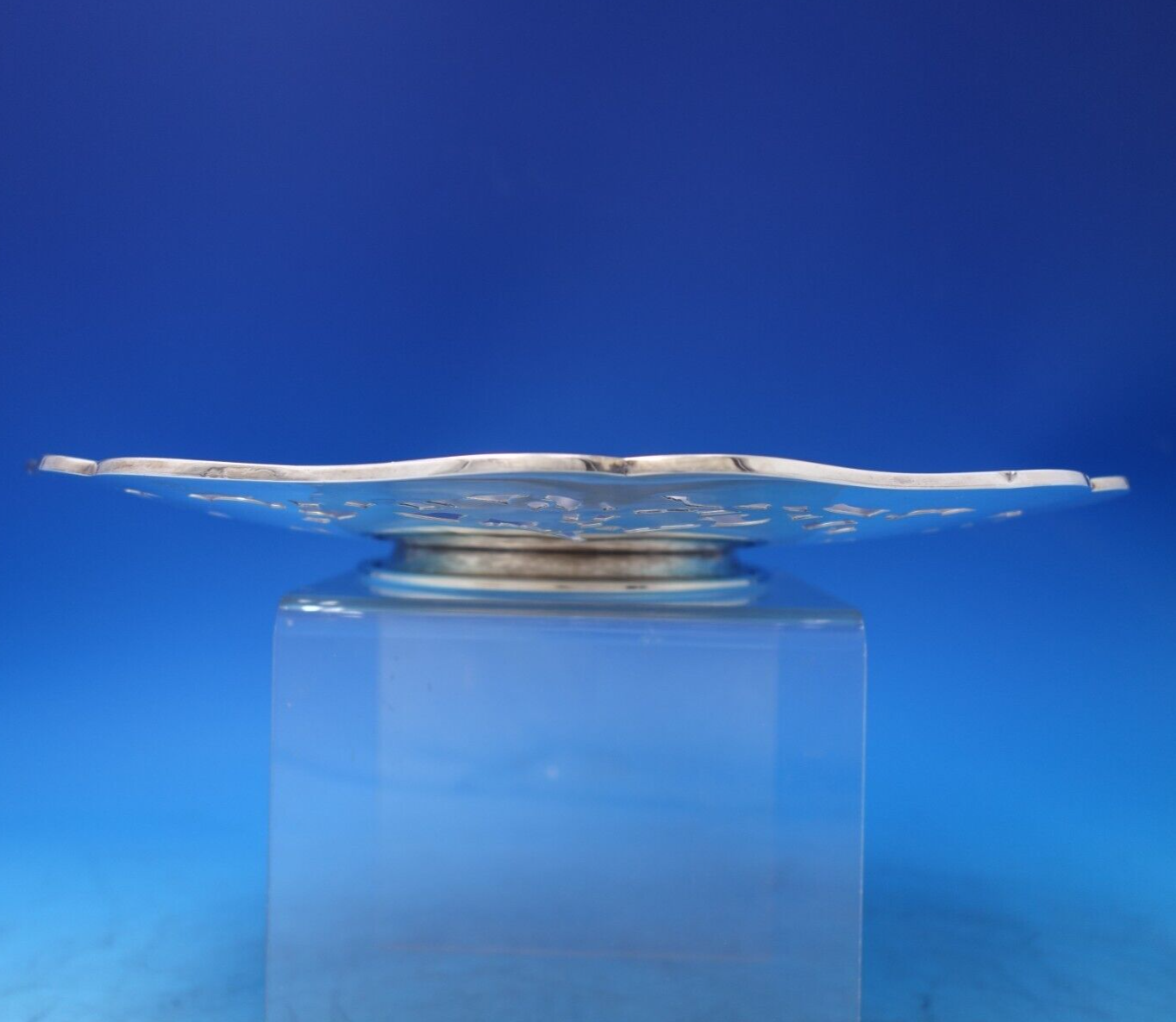 Floral by Gorham Sterling Silver Serving Tray BrightCut Pierced 553A