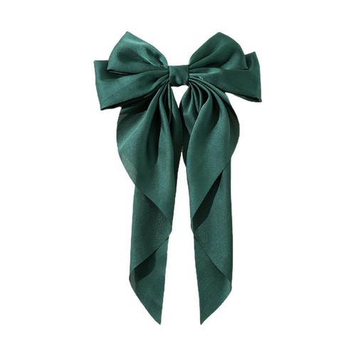 Correas de cinta de moño grande para mujeres horquilla de acero acce satinado☃ pinza para el cabello V9K9 - Imagen 7 de 13