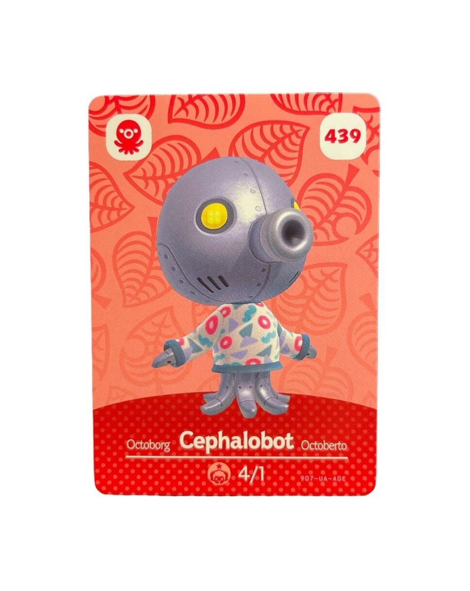 Cephalobot 439 Animal Crossing Amiibo Card AUTHENTIC Series 5 Pack