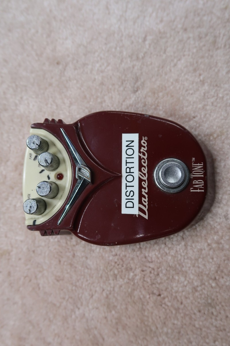 Danelectro DD-1 Fab tone Distortion Pedal 1990s Red Works