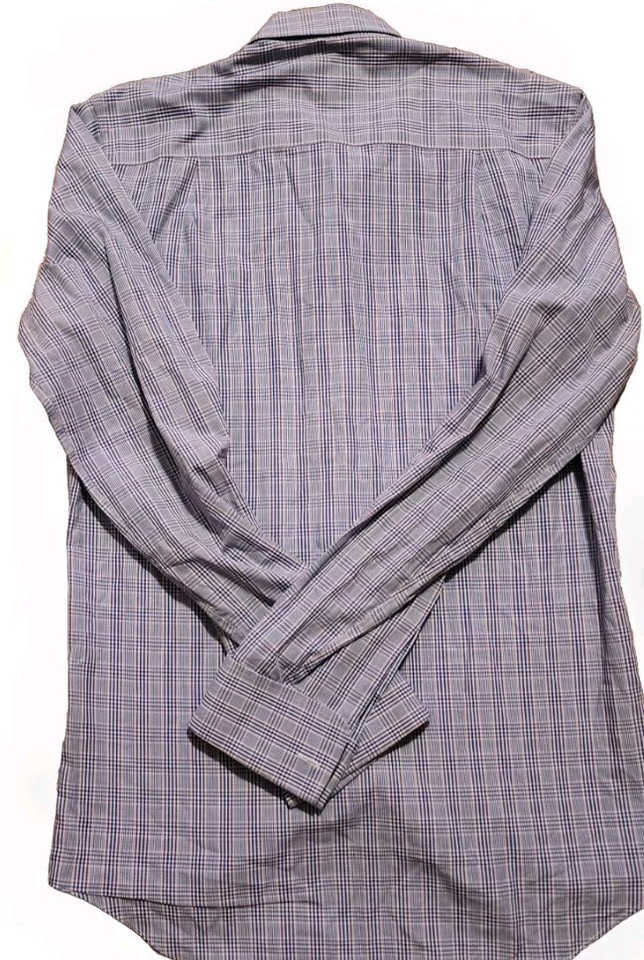 David Donahue Long Sleeve Button Up Mens Dress Shirt 15 34/35 Trim