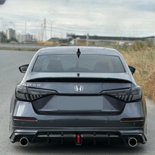 Smoked/White LED Tail Lights for 2022-2025 11th Gen Honda Civic Sedan Rear Light