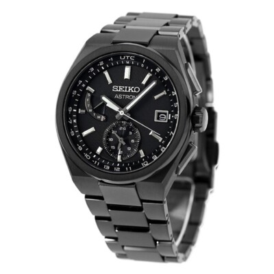 Seiko Astron SBXY087 NEXTER All Black Titanium Radio Solar Men