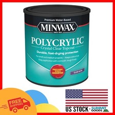 Durable 1 Quart Satin Polycrylic Water-Based Finish for Interior Wood Projects