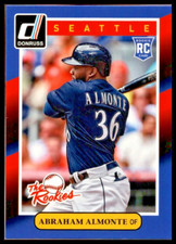 2014 Donruss The Rookies #21 Abraham Almonte Rookie Card Seattle Mariners /RC. rookie card picture