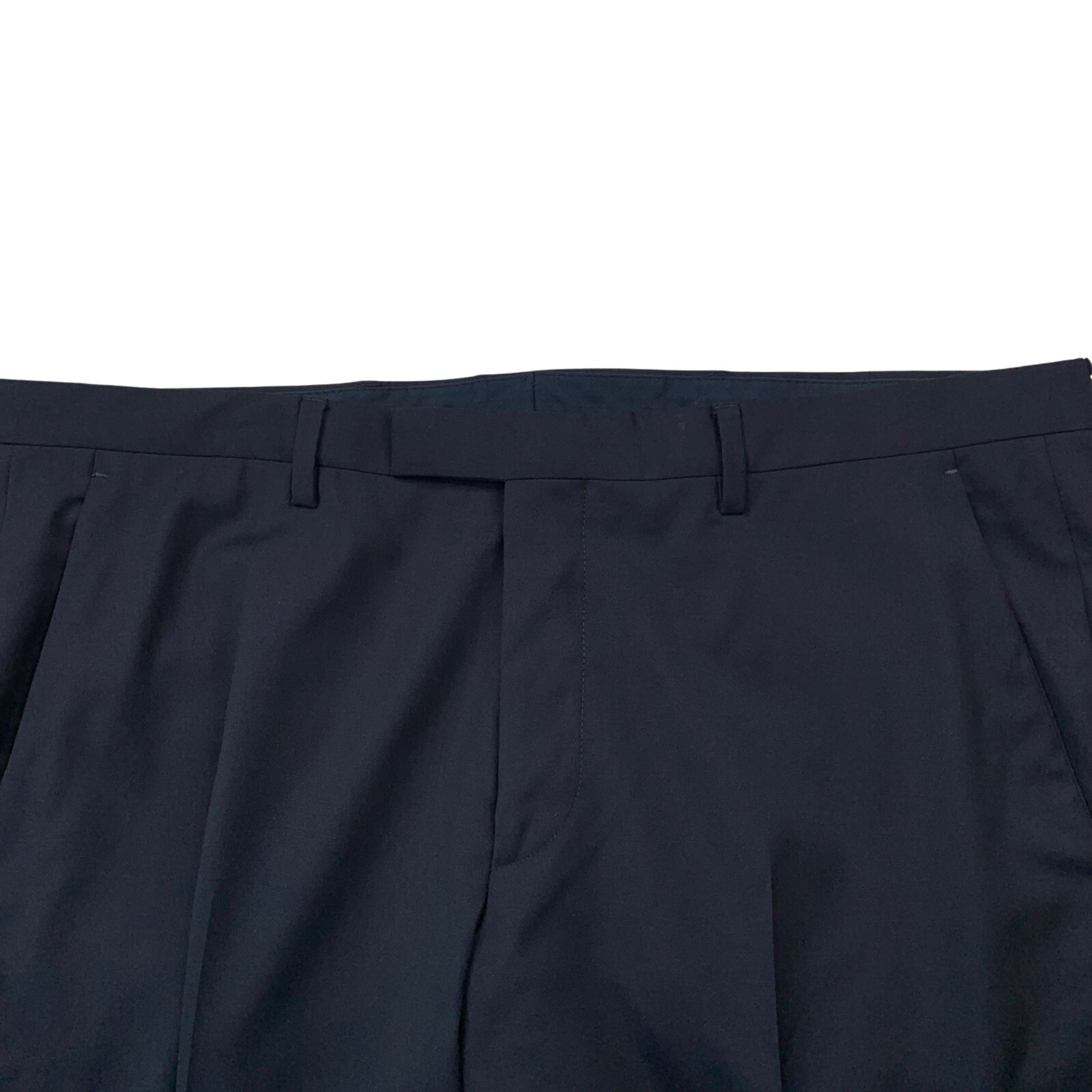 Mens 38 R Hugo Boss X Guabello Solid Navy Blue Super 120's Wool Suit eBay