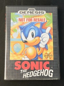 Sonic The Hedgehog Not For Resale Sega Genesis With Manual - D2