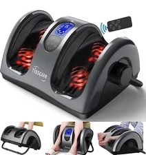 Tisscare Shiatsu Foot & Calf Massager Machine With Heat Therapy 